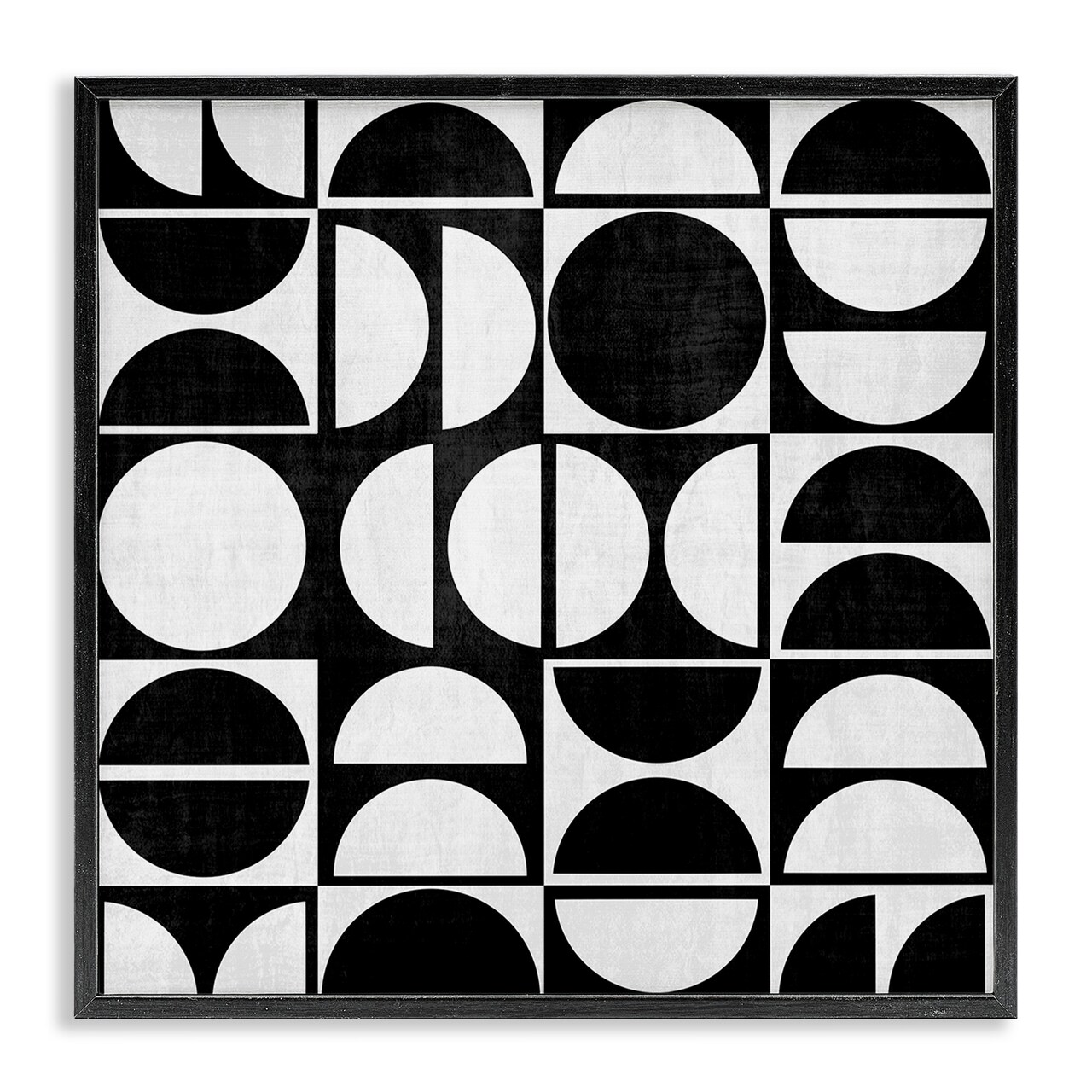Stupell Industries Black & White Arch Pattern Framed Giclee Art